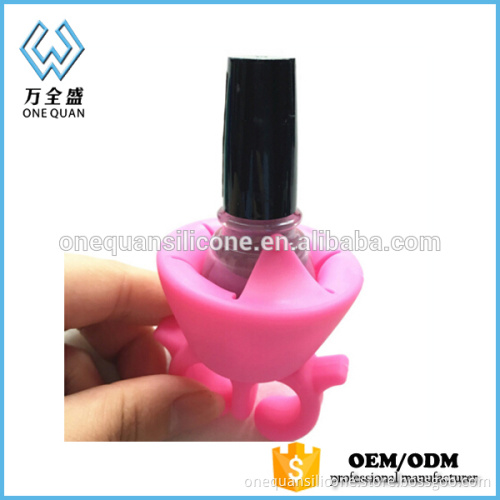 Newest 15ml Nail Polish Bottle Gripper Silicone Nail Polish Holder